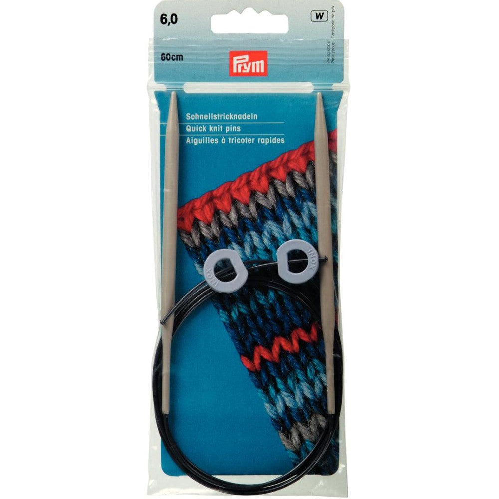 PRYM 6 mm 60 cm Esnek Misinalı Hızlı Örme Şişi - 218921